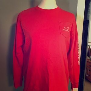 Vineyard Vines Long Sleeved Logo Tee Size XL/20